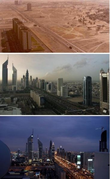 迪拜变迁-1990-2003-2007